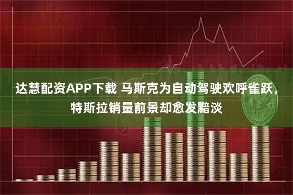 达慧配资APP下载 马斯克为自动驾驶欢呼雀跃，特斯拉销量前景却愈发黯淡