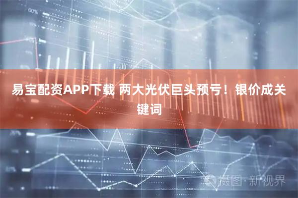 易宝配资APP下载 两大光伏巨头预亏！银价成关键词