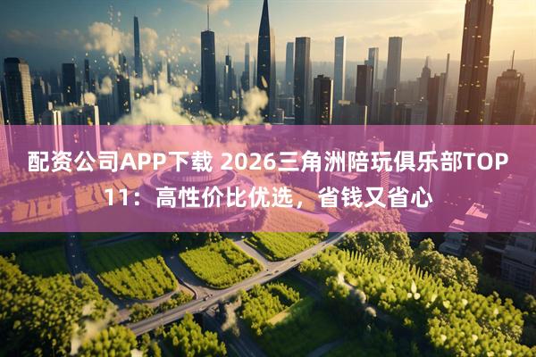 配资公司APP下载 2026三角洲陪玩俱乐部TOP11：高性价比优选，省钱又省心